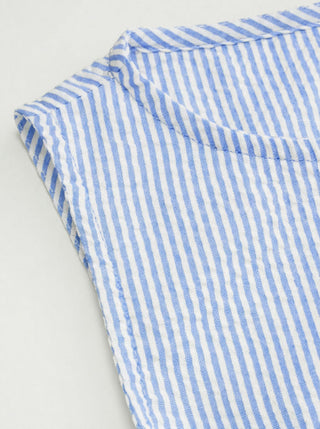 Woven Cotton-blend Boat Neck Wrap Top & Mid Rise Wide Leg Trousers Set For Daily Casual Coffee Shop