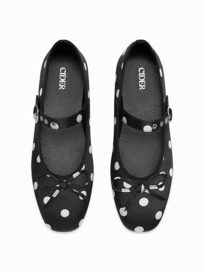 BOWKNOT POLKA DOT MARY JANE FLATS For Party/Clubbing Picnic