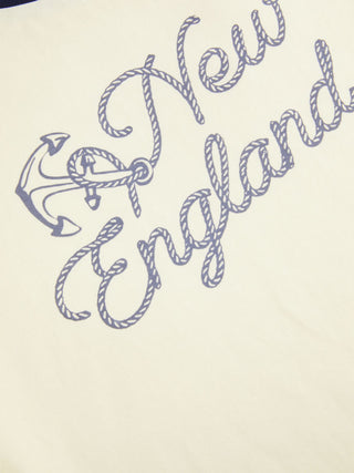 Cotton-blend New England Graphic Contrasting Binding Tee