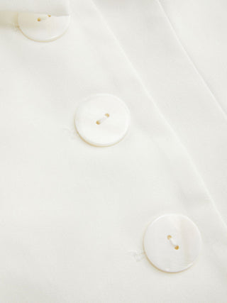 Linen-blend Linen-blend Shawl Collar Vest & Mid Rise Pleated Mini Skirt Set For Daily Casual Work