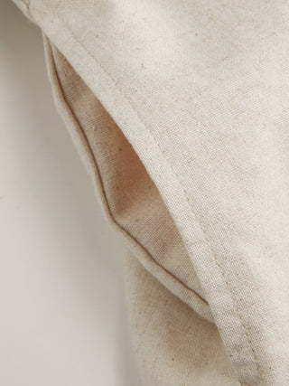 Linen-blend Boat Neck Mid Rise Romper With Belt