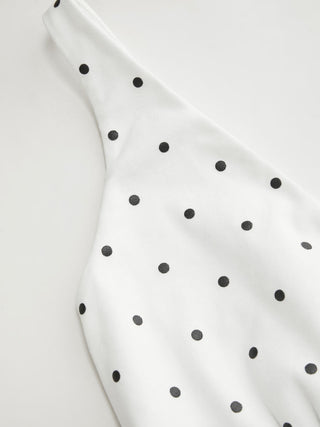 Cotton V-Neck Lace Panel Tank Top