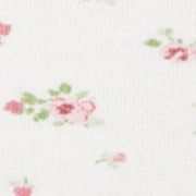 Cotton-blend Floral Scoop Neck Crop Tank Top