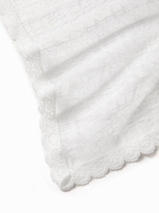 FLOWER LACE SQUARE HEADSCARF