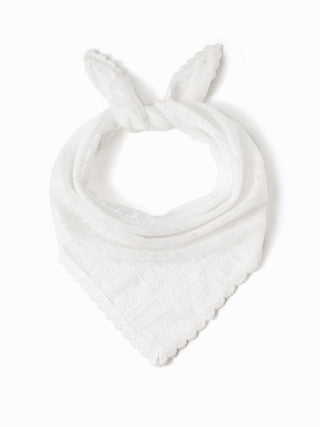 FLOWER LACE SQUARE HEADSCARF