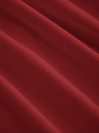 Scoop Neck Ruched A-line Midi Dress