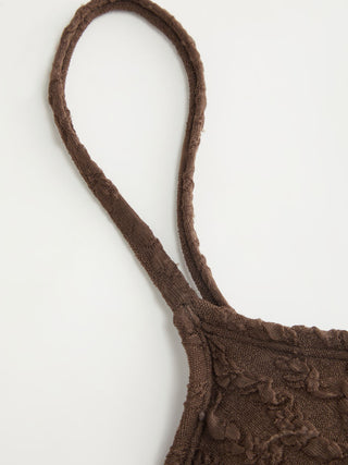 Textured Sweetheart Neck O-Ring Low Rise Cheeky Bikini Set With Sarong