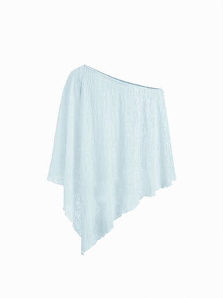 Chiffon Asymmetrical Hem Poncho Top