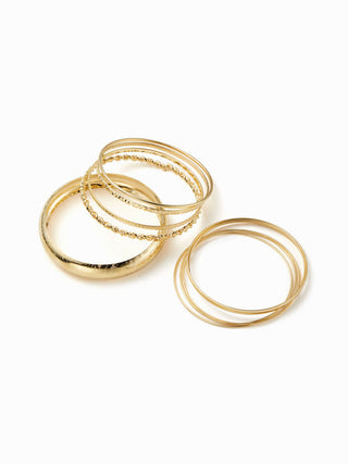 10PCS TWISTED & TEXTURED BRACELET SET For Music Festival/Live House Party/Clubbing Vacation