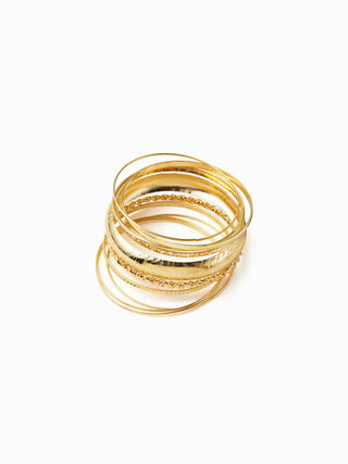 10PCS TWISTED & TEXTURED BRACELET SET For Music Festival/Live House Party/Clubbing Vacation