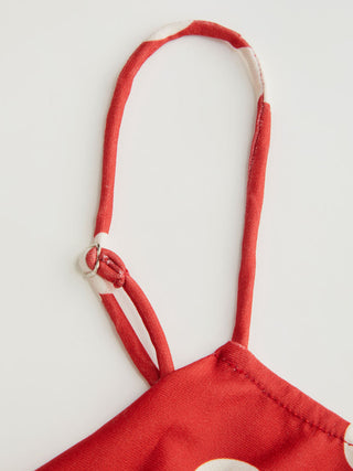 Halter Neckline Ruched Cami Top With Scarf