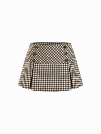 Low Rise Pleated Mini Skort