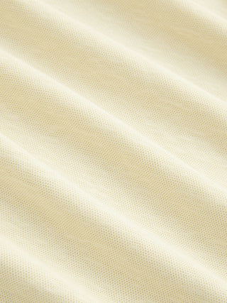 Cotton-blend Polo Collar Short Sleeve Tee