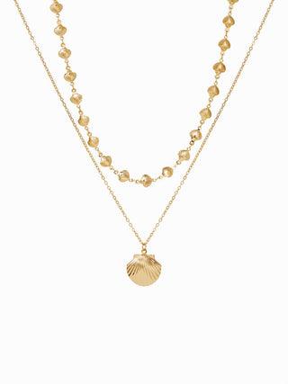 SHELL PENDANT LAYERED NECKLACE For Music Festival/Live House Vacation Beach