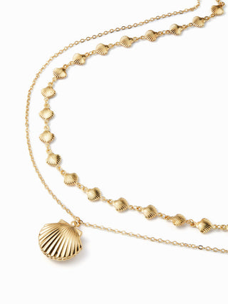 SHELL PENDANT LAYERED NECKLACE For Music Festival/Live House Vacation Beach