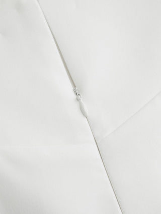Woven Cotton High Rise Pleated Broderie Anglaise Shorts For Daily Casual Date