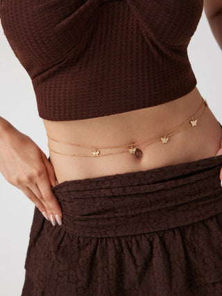 BUTTERFLY LAYERED WAIST CHAIN