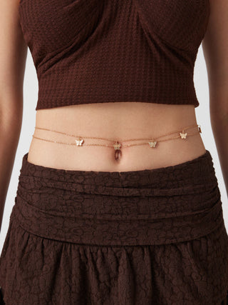 BUTTERFLY LAYERED WAIST CHAIN