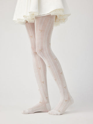 Cotton BOWKNOT LACE TIGHTS For Date Party/Clubbing Vacation