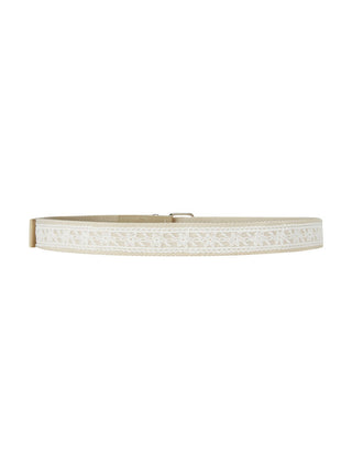 Cotton & Linen FLOWER LACE BUCKLE BELT For Daily Casual Picnic