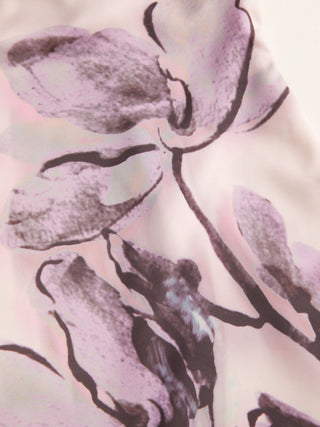 Satin Satin Floral Strapless A-line Mini Dress For Daily Casual Vacation
