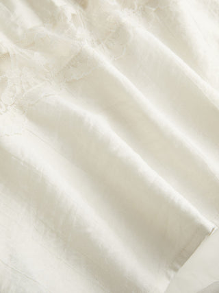 Lace Trim V-Neck Slim Cami Blouse