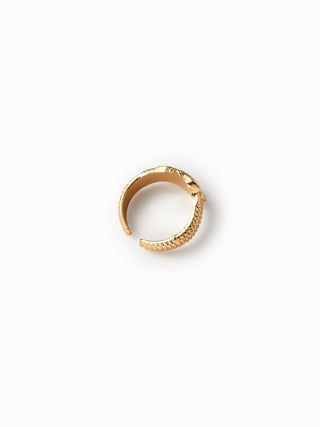HEART & CLOCK PENDANT OPEN RING