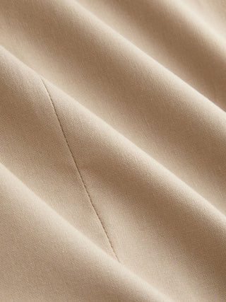 Linen-blend Linen-blend Short Sleeve Blazer For Daily Casual Work