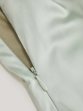 Satin Off-shoulder Cloak Sleeve Wrap Mermaid Maxi Dress