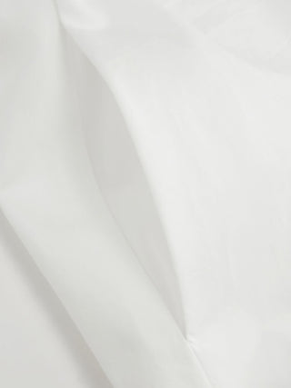 Cotton-blend V-neck Top & Mid Rise Ruched Flared Maxi Skirt Set