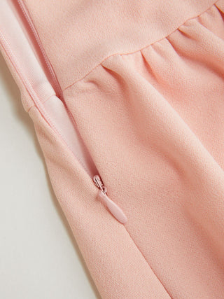 Round Neckline Ruched Maxi Dress