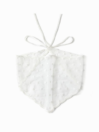 POLKA DOT LACE HEADSCARF
