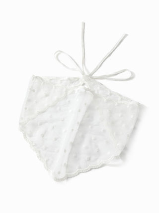 POLKA DOT LACE HEADSCARF