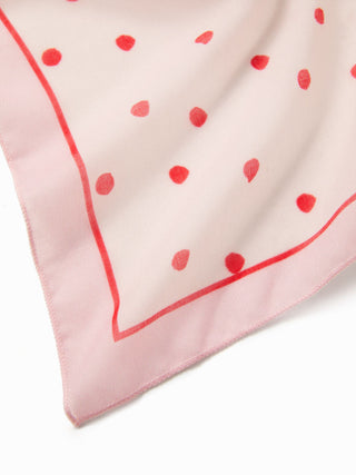 POLKA DOT SQUARE HEADSCARF For Date Picnic Vacation