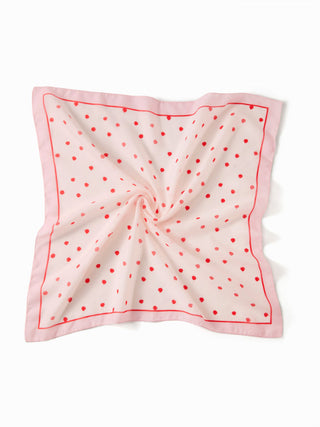 POLKA DOT SQUARE HEADSCARF For Date Picnic Vacation