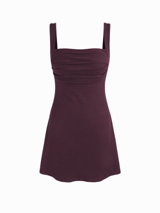 Eras Tour Outfit Taylor Outfit Corset Dress Summer Dresses Hoco Dress Homecoming Dress Hoco Dresses Party Dress For Party New Years Holiday Dress special occasion dresses Knit Fabric Ruched Square Neck Mini Dress For Daily Casual