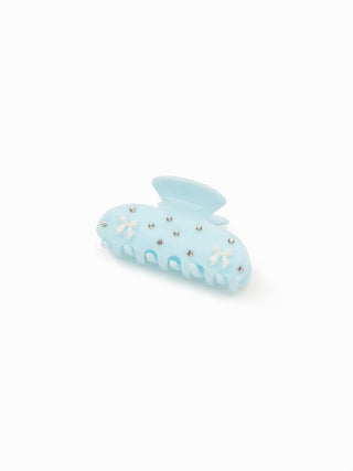 RHINESTONE & BOWKNOT HAIR CLAW For Daily Casual Picnic Vacation