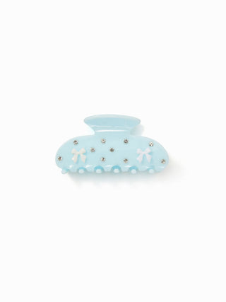 RHINESTONE & BOWKNOT HAIR CLAW For Daily Casual Picnic Vacation
