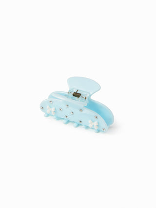 RHINESTONE & BOWKNOT HAIR CLAW For Daily Casual Picnic Vacation
