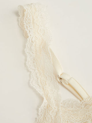 Sheer Lace Asymmetrical Poncho Top Two-Piece Set