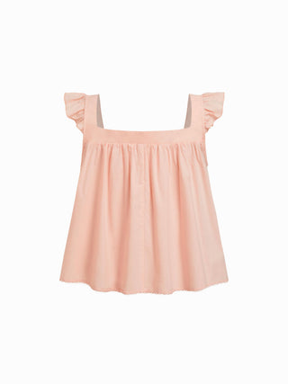 Woven Cotton Square Neck Bowknot Tank & High Rise Shorts Loungewear Set For Home Bedroom