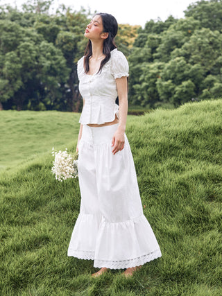 Wide Leg Pants Women Cargo Sequin pants Capri Pant denim cargo pants Woven Cotton-blend Mid Rise Lace Trim Ruffle Wide Leg Trousers For Daily Casual Vacation
