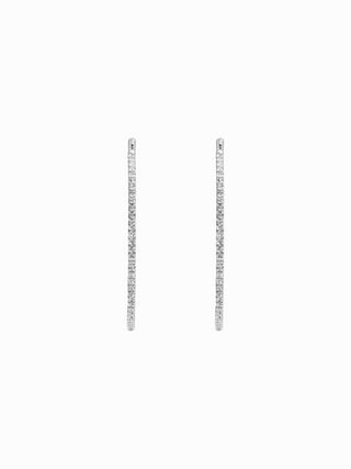 RHINESTONE HOOP EARRINGS