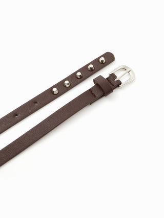 STUDDED LAYERED BUCKLE BELT For Music Festival/Live House Vacation