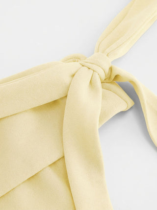 Jersey Off-shoulder Short Sleeve Bowknot Mini Dress