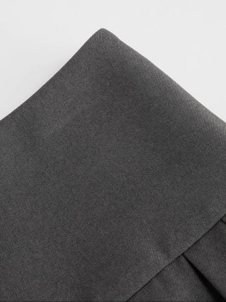Low Rise Pleated Mini Skirt