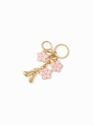 FLOWER & LETTER KEYCHAIN For Daily Casual Picnic