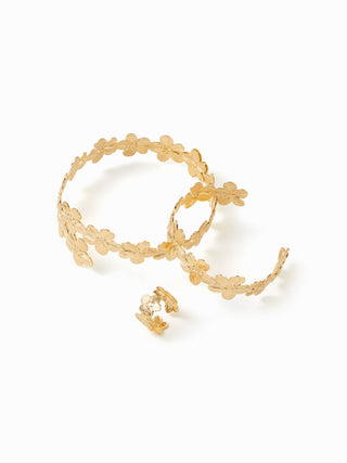 3PCS FLORAL RING & BRACELET & ARM CUFF For Date Party/Clubbing Vacation