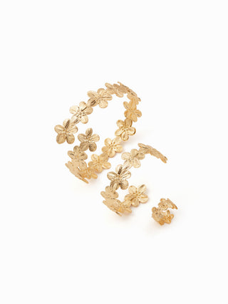 3PCS FLORAL RING & BRACELET & ARM CUFF For Date Party/Clubbing Vacation
