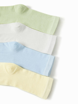 4 PAIRS CLASSIC CREW SOCKS SET For Daily Casual Picnic Vacation